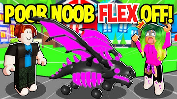 Going UNDERCOVER As A *POOR NOOB* To FLEX OFF BATTLE With My *CRUSH* !! Adopt Me (Roblox)