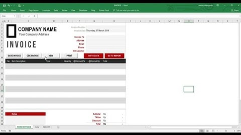 MEMBUAT SISTEM INVOICE OTOMATIS | VBA EXCEL