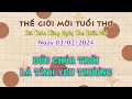 [Thế giới mới tuổi thơ - 03/02/2024] ĐỨC CHÚA TRỜI LÀ TÌNH YÊU THƯƠNG