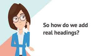 How to make accessible headings