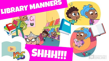 Library Manners | The Loud Library | Schooling Online Kids full lesson