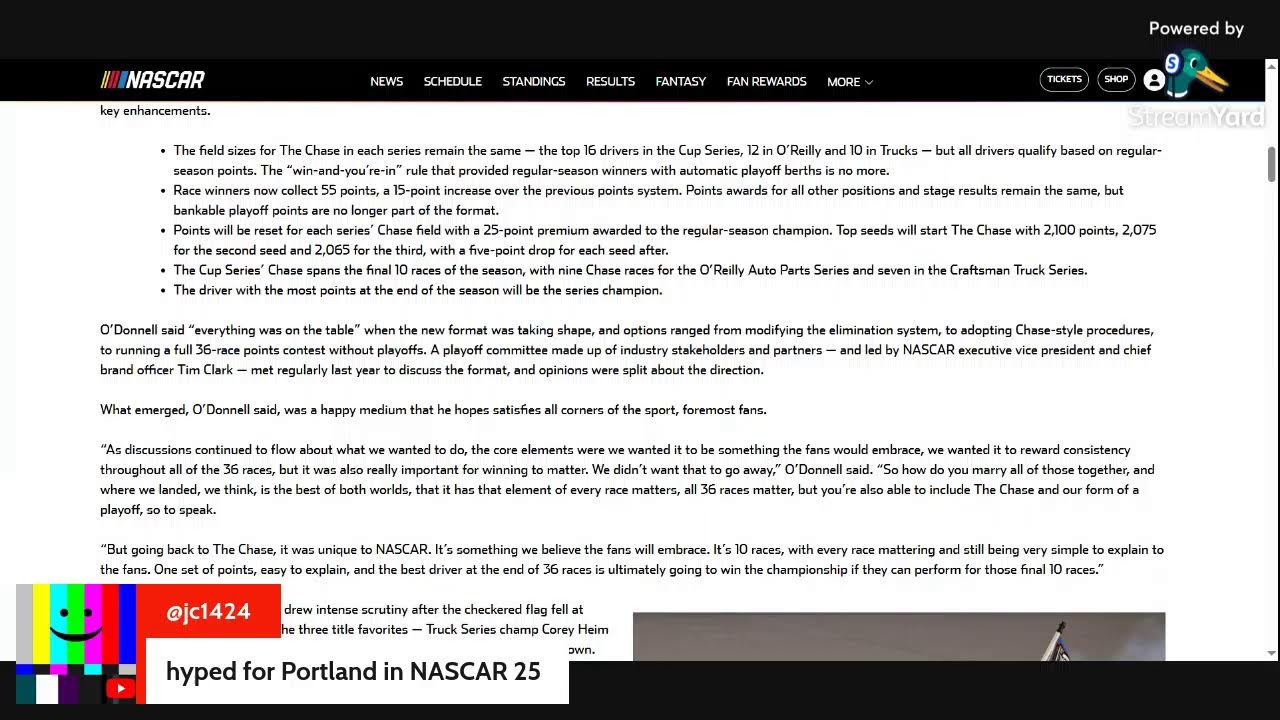 NASCAR 2026 Championship Format Discussion