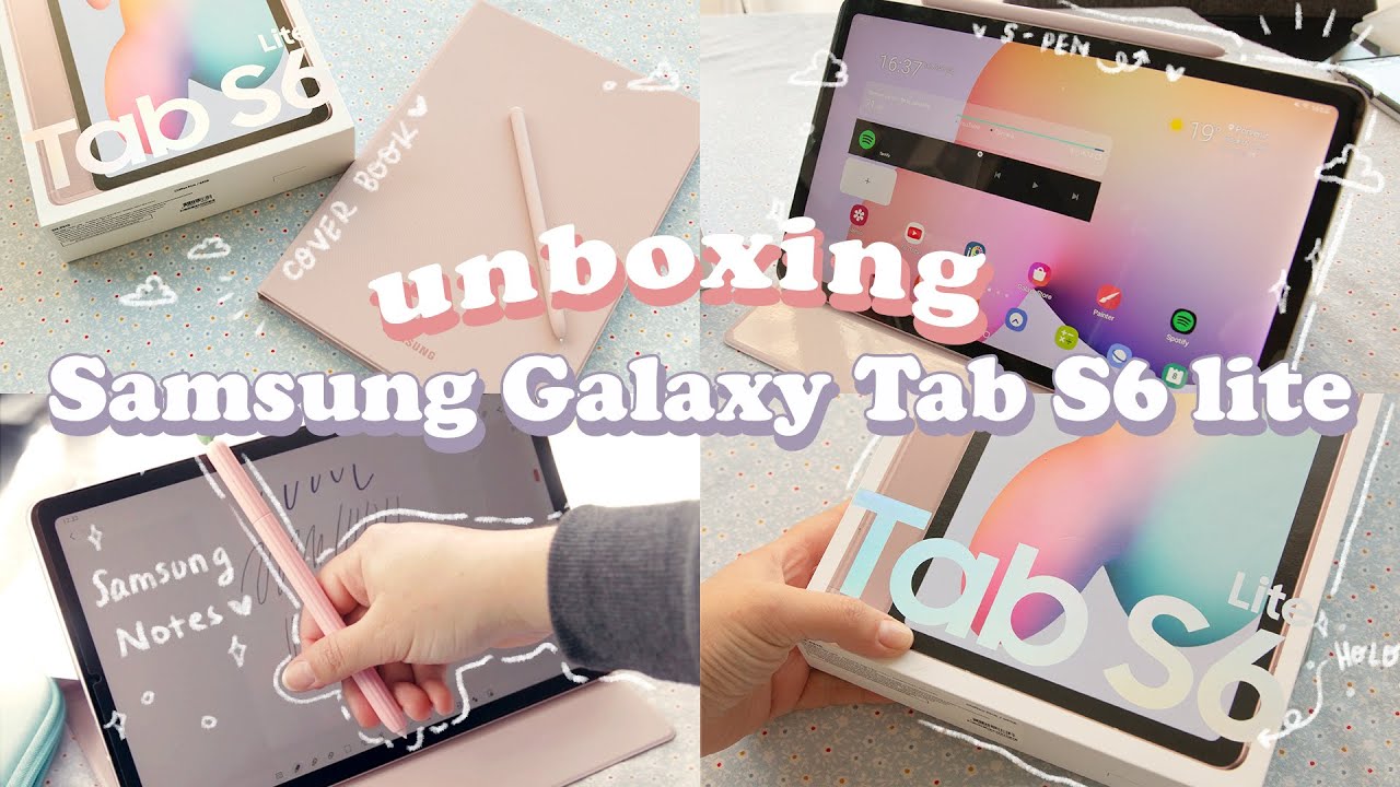 🌙 Samsung Tab S6 lite + Accesorios 🌸✨ Chill [Unboxing 📦] asmr YouTube