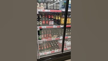 Beer and Wine Fridge at Asda