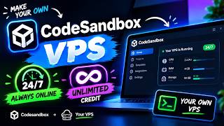 CodeSandbox 24/7 VPS Tutorial — Unlimited Credits Trick! 🚀
