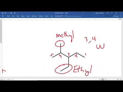 Video IUPAC Names for a Simple Alkane 3-ethyl-2-methylpentane - youtube