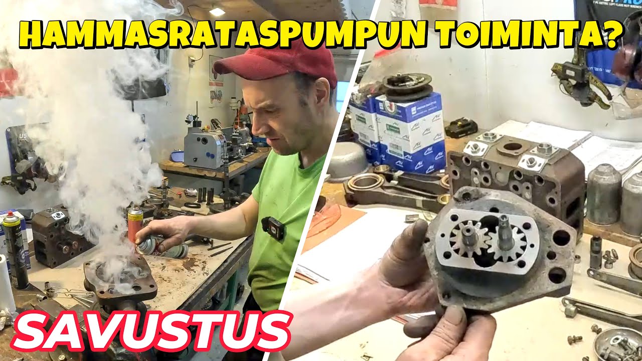 ZETOR 25 - Öljypumppu, sen toimintaperiaate ja vesipumppu haastetta