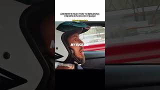Celebrity ANDREW TATE DESTROYS HIS $7M PAGANI HUYARA 🤣🤣🤣 | #shorts Net Worth