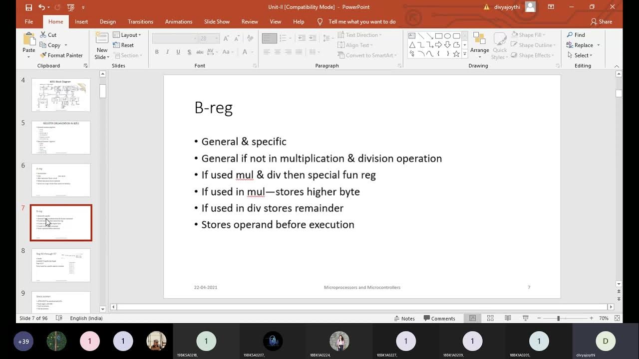 GENERAL PURPOSE REGISTERS OF 8051 MICROCONTROLLER YouTube