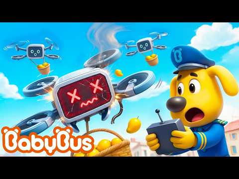 Drone bay mất kiểm soát | Đội cảnh sát đi tuần tập 04 | Hoạt hình cảnh sát trưởng Labrador | BabyBus