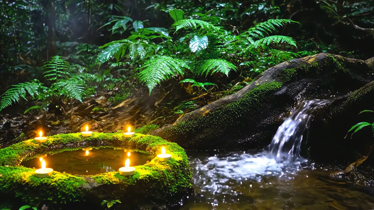 Soothing Water Sounds + Piano Music 🌿 Calm Natural Ambience for Anxiety Relief and Inner Peace
