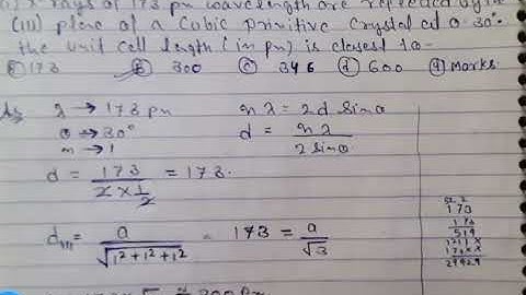 Solid state CSIR NET December 2019 solutions