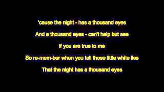 Video voorbeeld van "The Night Has A Thousand Eyes"