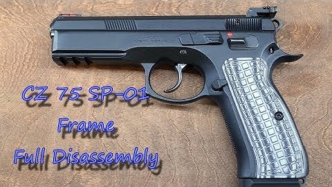 CZ 75 SP-01 and Shadow 2 Lower Frame Full Disassembly and Reassembly