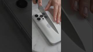 Slicing the Crystal Glass iPhone 17 Pro Max 🍎💎 #iPhone17ProMax #SatisfyingVideo #Crystal slice lab