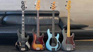 Video thumbnail of "Runaway by Jamiroquai on Four Different Basses"