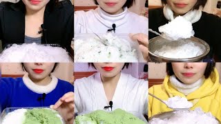 ( HER SOLO ) ASMR ICE EATING / CRUSHED ICE / SOFT ICE /  screenshot 4
