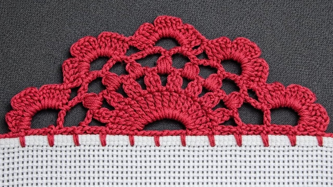 Tutorial: puntilla acrochet para servilletas 🌹