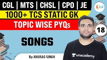 4:00 PM - All SSC Exams | Static Gk PYQs by Anurag Singh | Songs