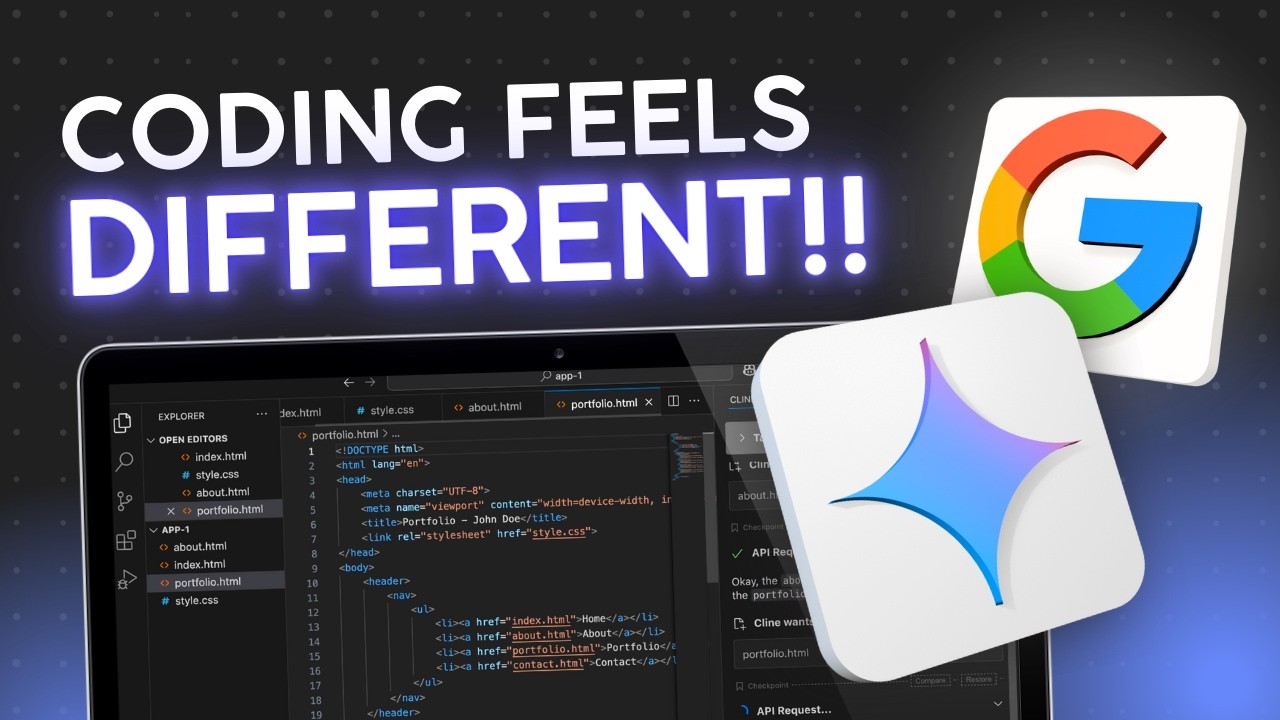 The BEST model for Vibe Coding: Gemini 2 5 Pro and CLINE