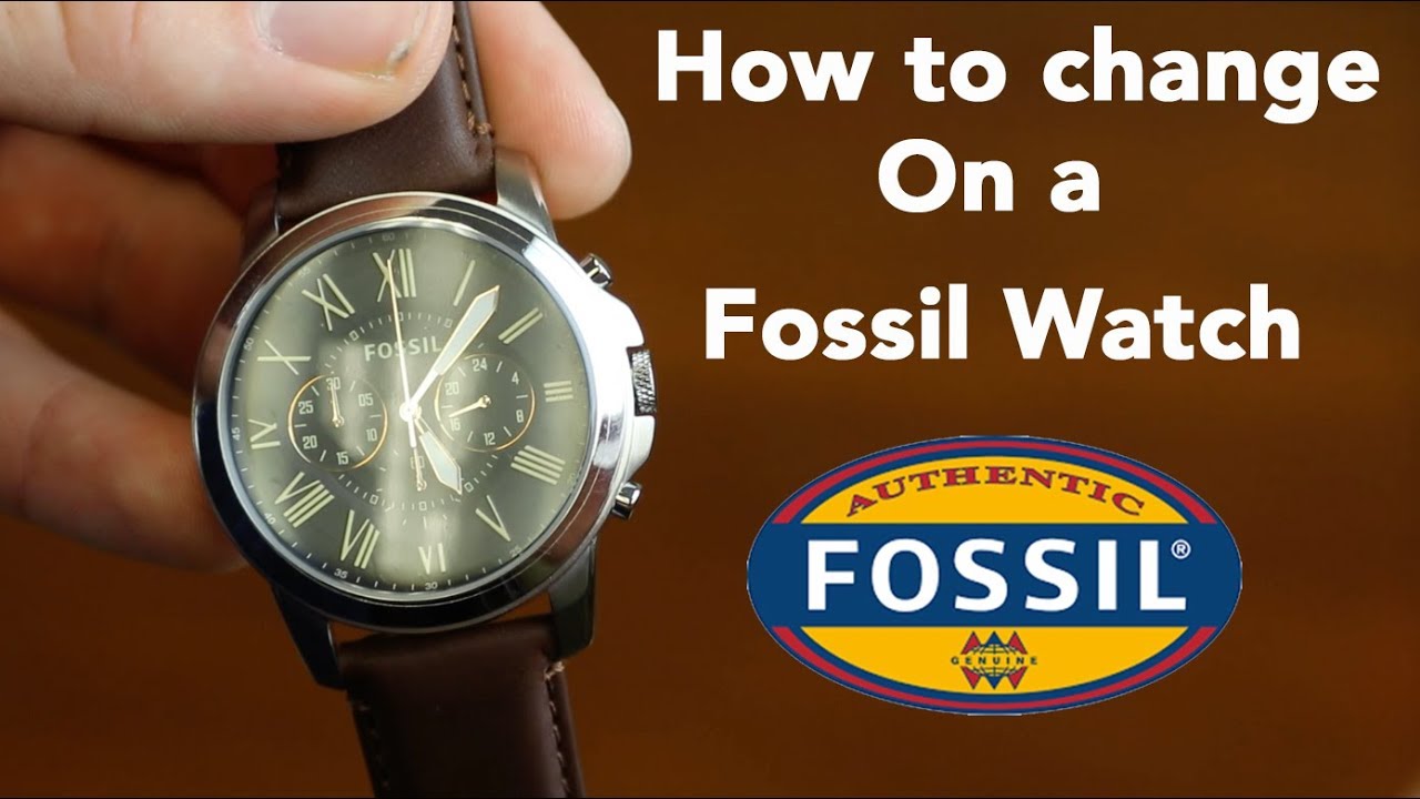 Arriba 91+ imagen how to set time on a fossil watch - Ecover.mx