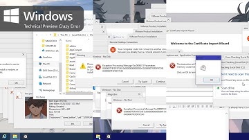 Windows 10 Technical Preview Build 9926 Crazy Error | 1080p60
