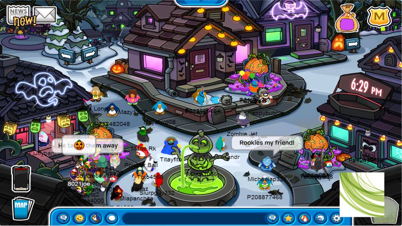 Resultado de imagen para halloween party 2013 club penguin