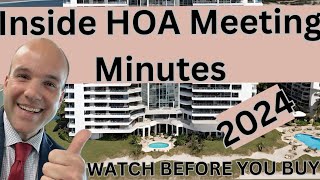 Inside Beach Cove Resort HOA Meeting Minutes | How to Evaluate Oceanfront Condo HOAs Before Buying