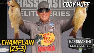 Cody Huff leads Day 1 of Bassmaster Elite at Lake Champlain with 23 pounds, 3 ounces