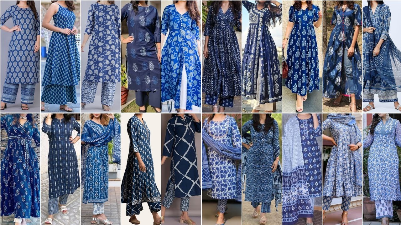 Summer Special Cotton Blue Colour Punjabi Suit Design Ideas 2023 |