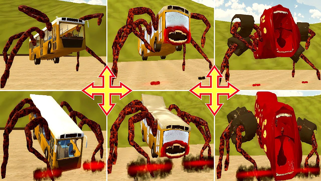 New Update Bus Eater Family: Bus Eater, Train Eater, Car Eater - Big & Small Monsters in GMod!