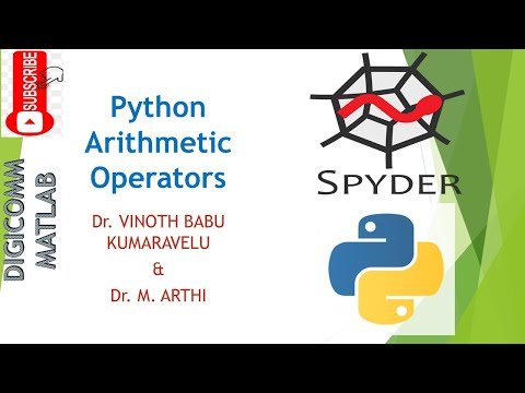 Python Arithmetic Operators by Dr. Vinoth Babu Kumaravelu