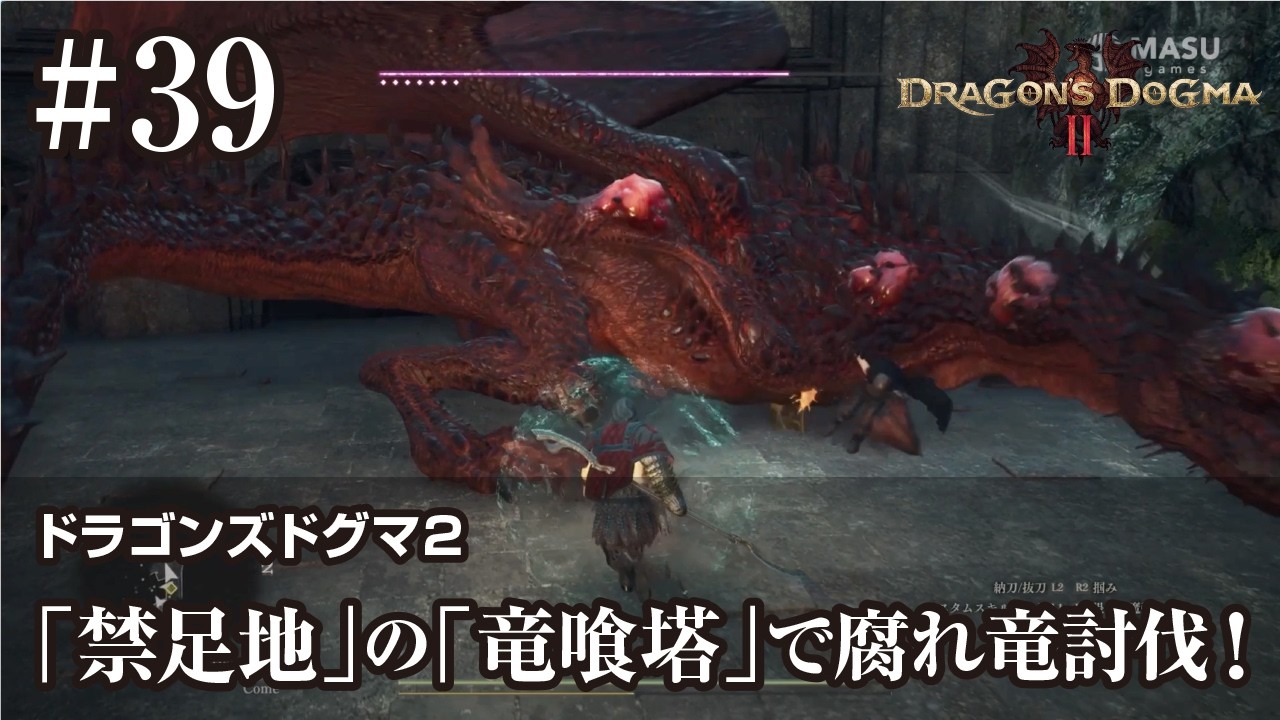 DD2】#39 「禁足地」の「竜喰塔」で腐れ竜討伐！【ますゲームズ