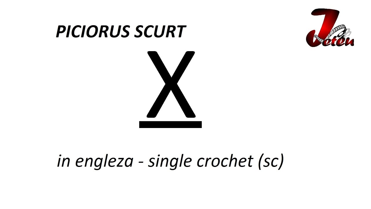 Simboluri diagrame pentru crosetat - piciorusul scurt lucrat printr-o ...