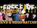 6 VS 6 ROOM MATCH!! | Free Fire 😈