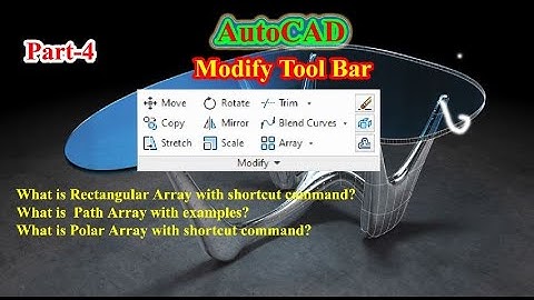 Explained Modify Tool Bar Part-4 With Examples || AutoCAD Tutorial For Beginners || Shahzad Drafter