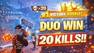 FORTNITE / THE MOST INTENSE ENDGAME EVER… 20 KILL DUO WIN 🏆#fortnite #gaming #ps5 #subscribe #viral 