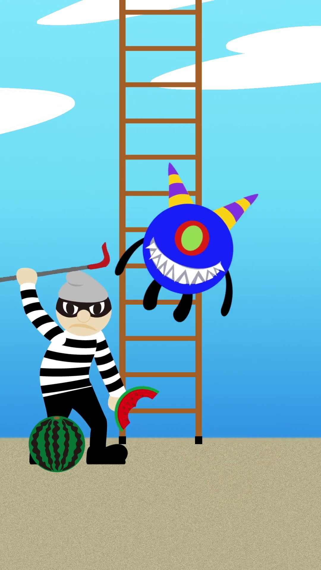 #ONIBALL Ep.32  Ladder of Heaven #babyninnin #horrorstories #animation #funny #cartoon #rabbitwarren