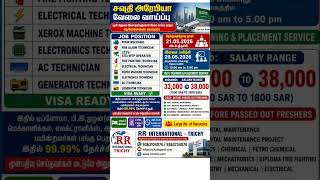 Saudi Arabia.. Interview: 21.05.2026.. Training:20.05.2026 #freshers #freshersjobs #saudijobs