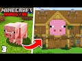 I Built a PIG MANSION in Minecraft Hardcore! thumbnail