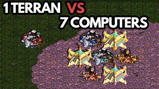 1 Terran vs 7 Computers (Starcraft Remastered)