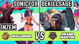 2XKO ▰ SonicFox + INZEM (Ahri / Thresh) vs Dekillsage (Braum / Ahri) ▰ High Level Gameplay