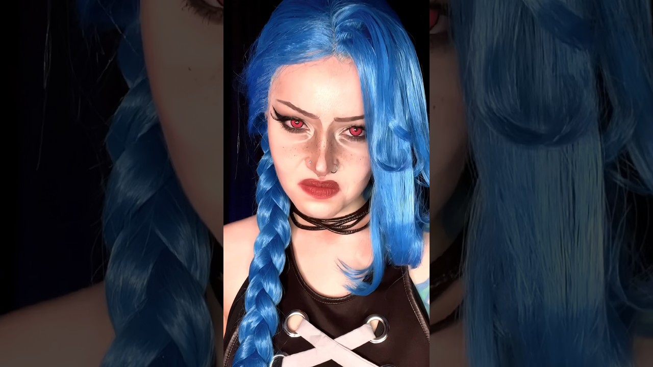 liar. #cosplay #makeup #leagueoflegends #arcane #jinx