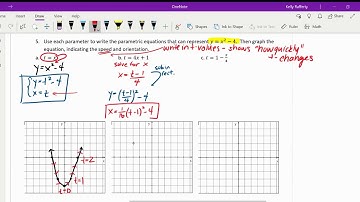 Writing Parametric Equations Given Rectangular