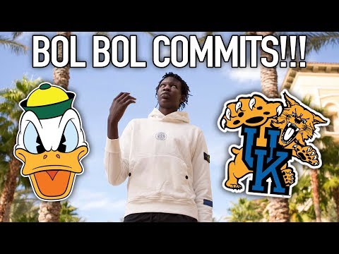 BOL BOL MAKES HIS COLLEGE DECISION! His Sneaker Game About to be CRAZY!!!
