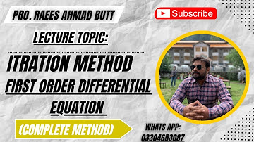 First Order Difference Equation | Iteration Method & Definite Solution (Chapter 17, Lecture 1)