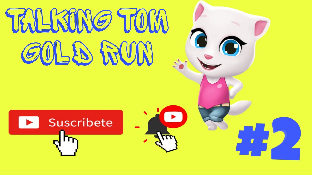 Talking Tom Gold Run - 2 x Tom Angela Gameplay Android and iOS