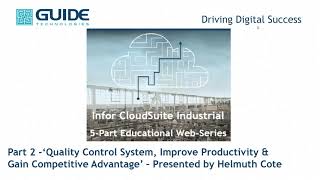 CSI 5 Part Web Series: 'Part 2 Quality Control System, improve productivity gain'