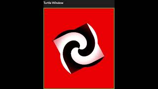 #Hypnotic Spiral in python turtle #python #spiral #turtle #programming