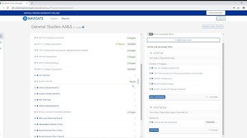 Planning and Registering in Navigate Student